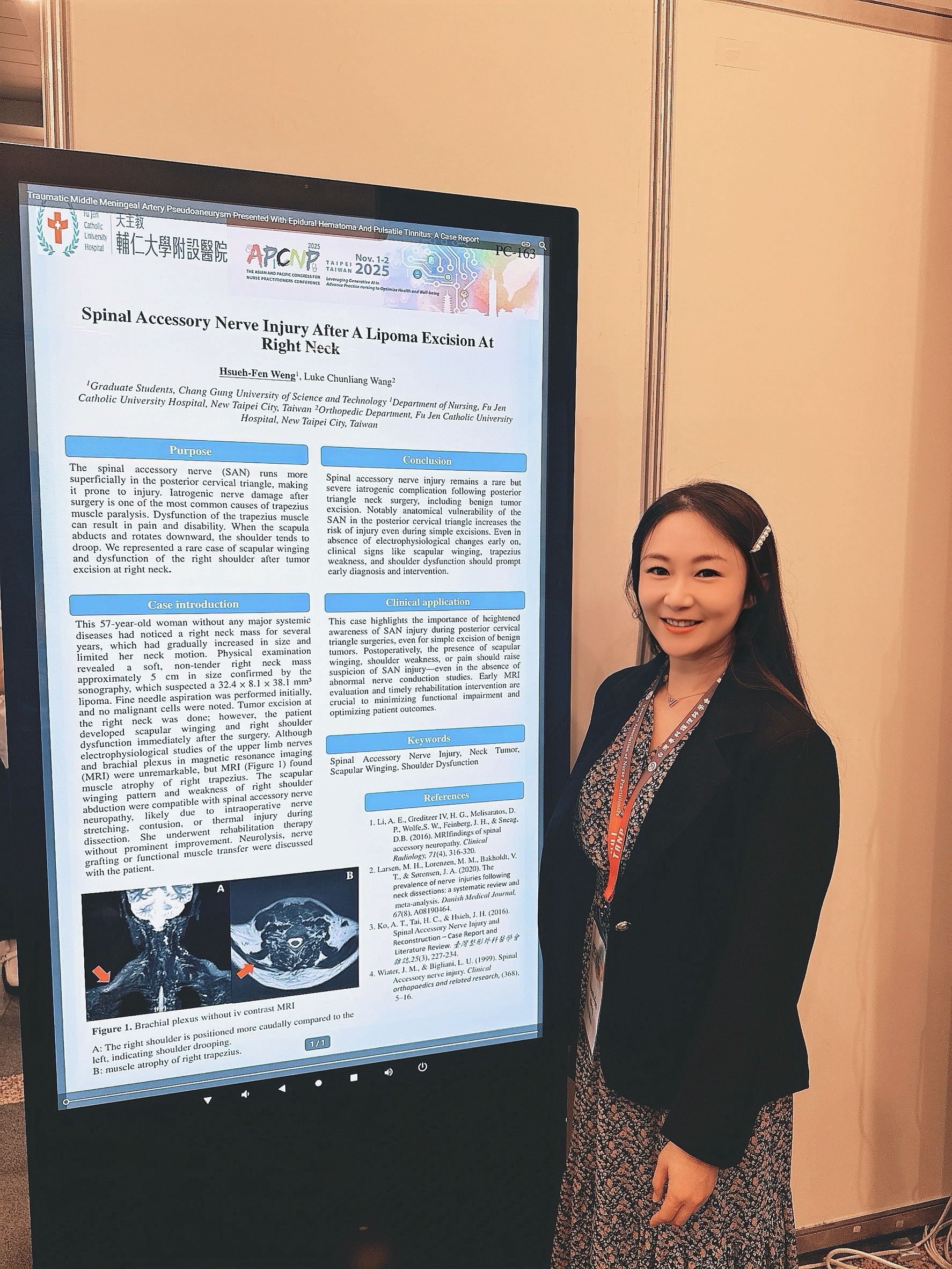 本所翁雪芬同學論文海報投稿The Asian and Pacific Congress for Nurse Practitioners 2025 Conferece獲邀發表