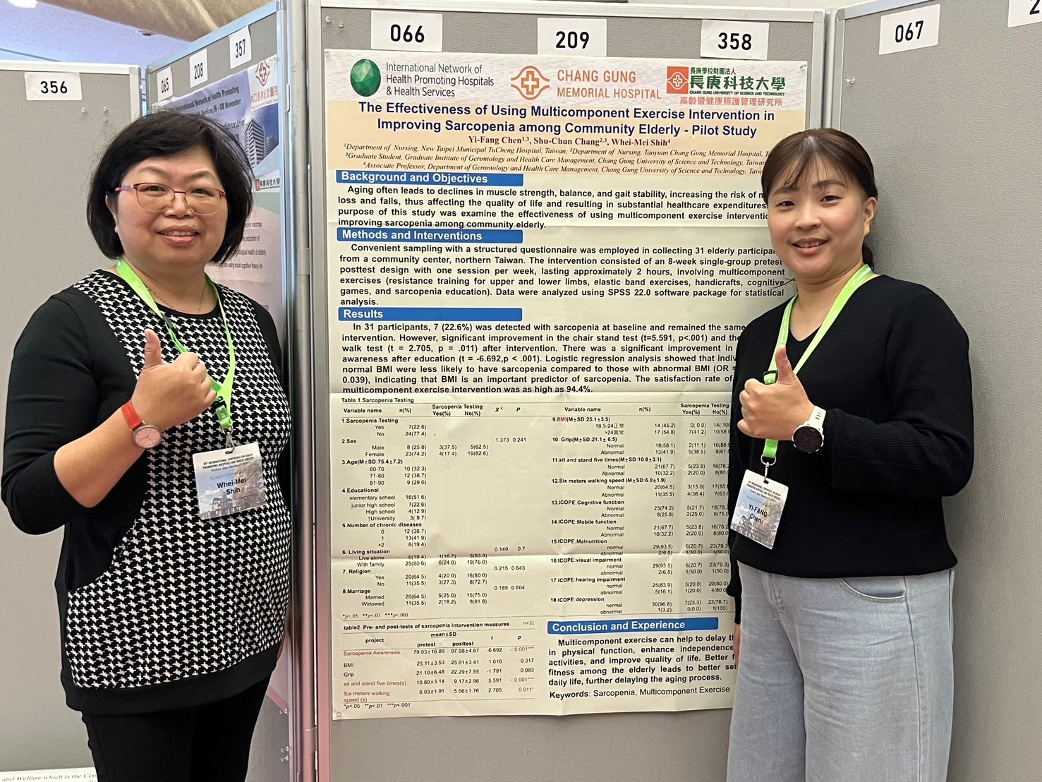 陳O芳同學論文海報投稿30th International conference on Health-Promoting Hospitals  and Health Services獲邀發表