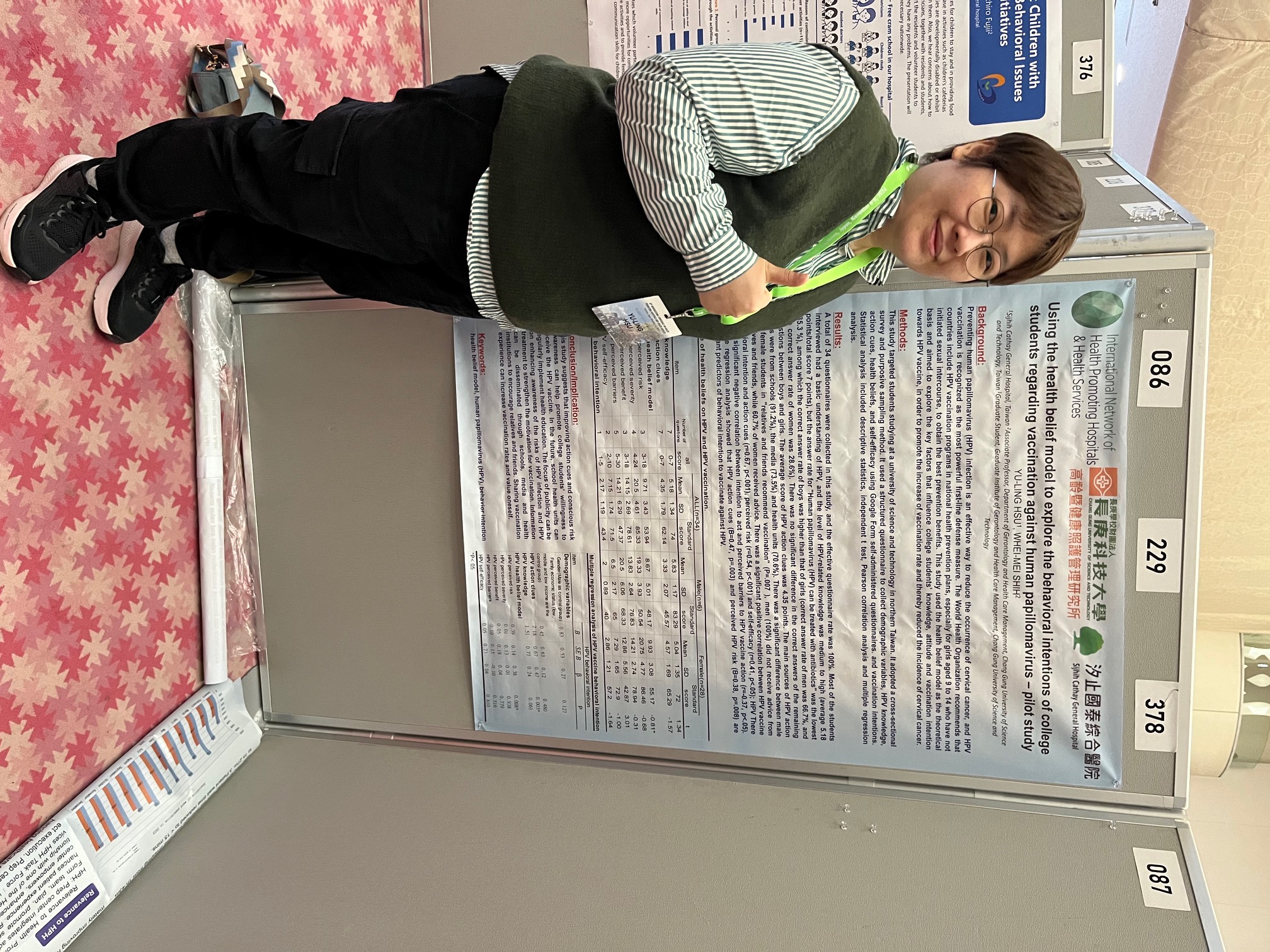 許O綾同學論文海報投稿30th International conference on Health-Promoting Hospitals  and Health Services獲邀發表