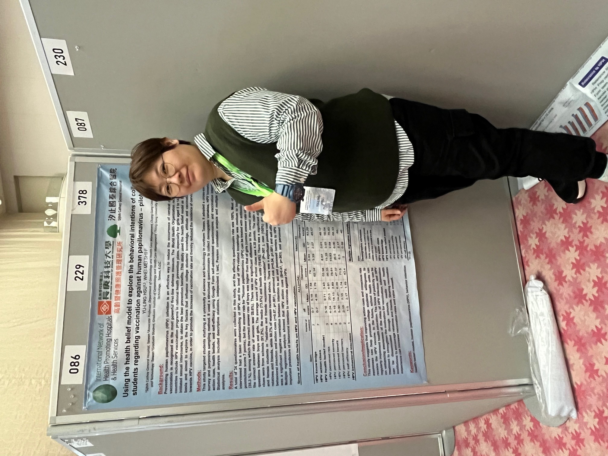 許O綾同學論文海報投稿30th International conference on Health-Promoting Hospitals  and Health Services獲邀發表